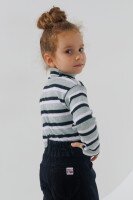 Водолазка с узором детская Happy Kids 4480 110 см Оливковый (2000989897057W)  Фото №1