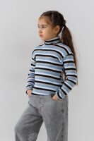 Водолазка с узором детская Happy Kids 4480 116 см Серо-голубой  Фото №1