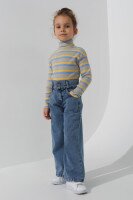 Водолазка с узором детская Happy Kids 4480 110 см Желто-голубой (2000990608383W)  Фото №0