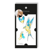 Временные тату Tattooshka &quot;Украина - это любовь&quot; L-48 (5805800013534)