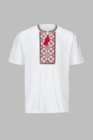 Вышиванка футболка мужская Француз 3XL Бело-красный (2000990486066A)  Фото №5