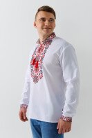 Вишиванка чоловіча  Полковник S Біло-червоний  Фото №3