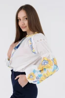 Вишиванка сорочка з принтом жіноча Es-Q 5544 L Білий (2000990591142A)  Фото №1