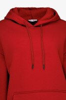 Худи однотонный женский Blue World 2421 S Бордовый  Фото №6