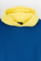 Худі однотонний жіночий MDG 241336 One Size Синьо-жовтий (2000990033833W)  Фото №9
