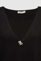 Жилет однотонний трикотажний жіночий Park karon 10840 One size Чорний (2000990651198D)  Фото №6