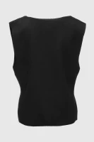Жилет однотонний трикотажний жіночий Park karon 10840 One size Чорний (2000990651198D)  Фото №7