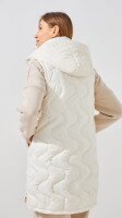 Купить Жилет из плащевки однотонный женский GENUA 2316 2XL Молочный Артикул: 2000990882196 Миниатюра фотографии № 5