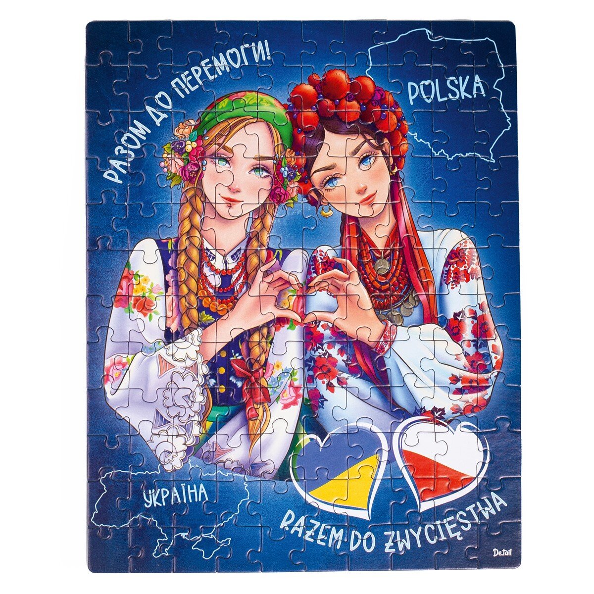 Пазл &quot;Poland&amp;Ukraine&quot; Vladi Toys DT100-16 (5903858962078)  Фото №1