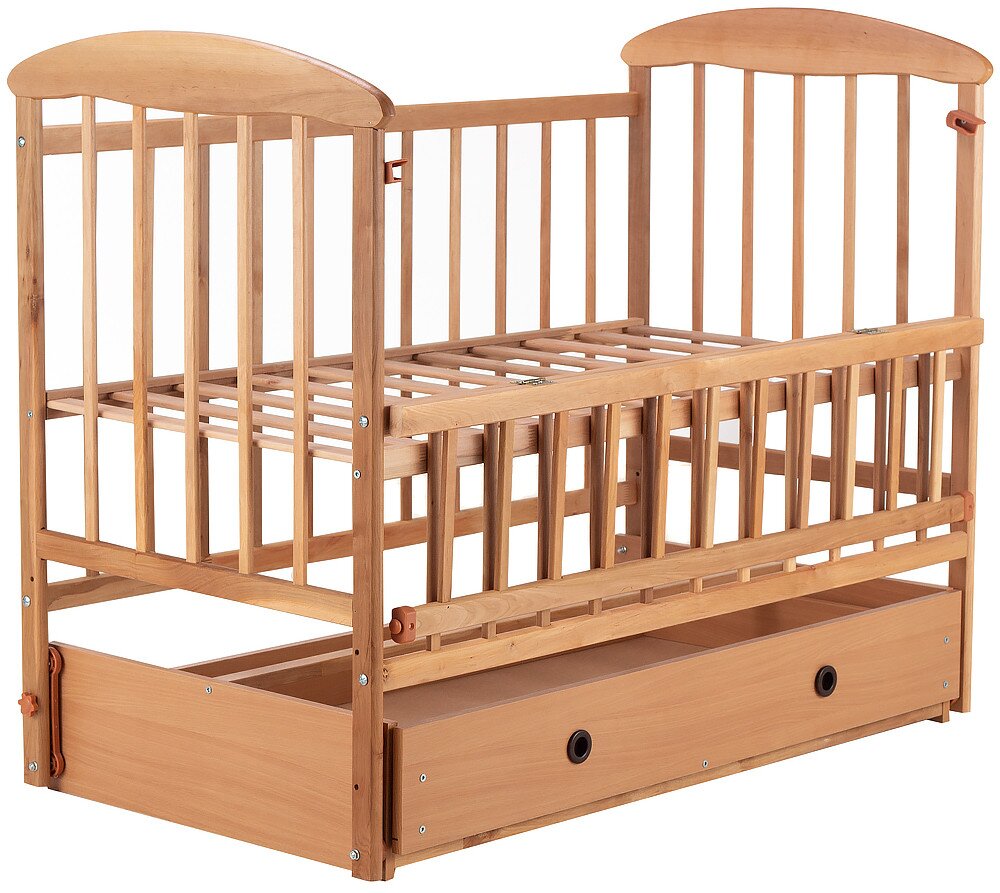 Ліжко Babyroom Наталка ОСМЯО маятник і ящик, відкидний бік 624750 Різнокольоровий (2000989552420)  Фото №1