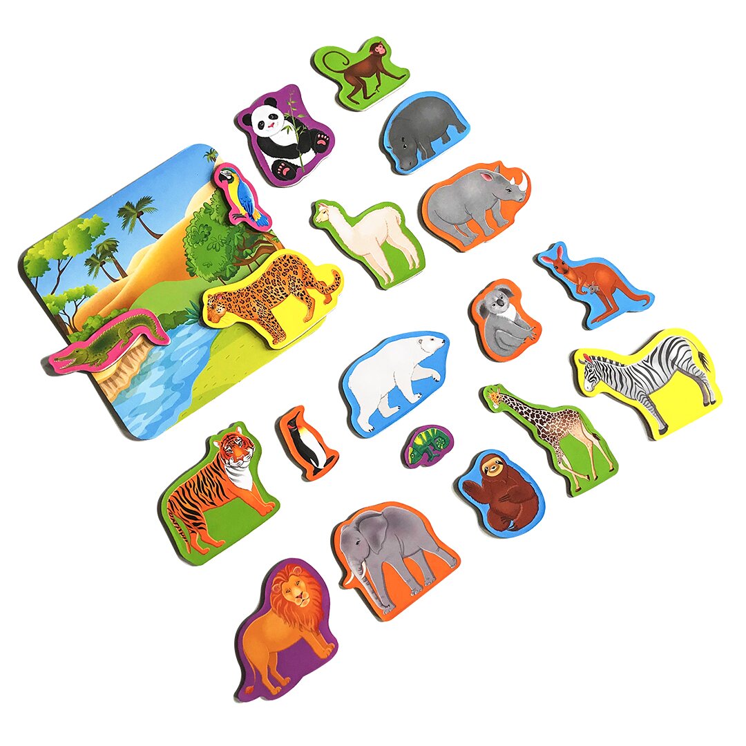 Набір магнітів з дошкою &quot;Zoo&quot; Vladi Toys RK2090-02 (5903858960340)  Фото №1