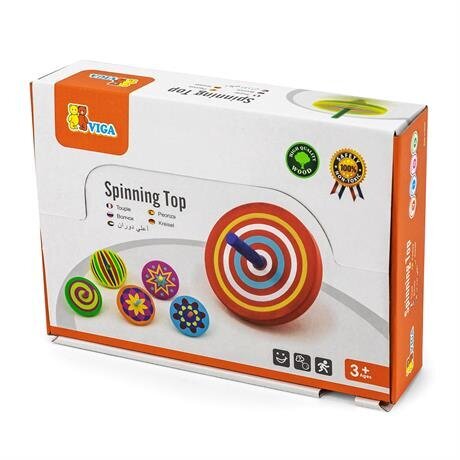 Деревянная игрушка Viga Toys Волчок (2000903883357)  Фото №0