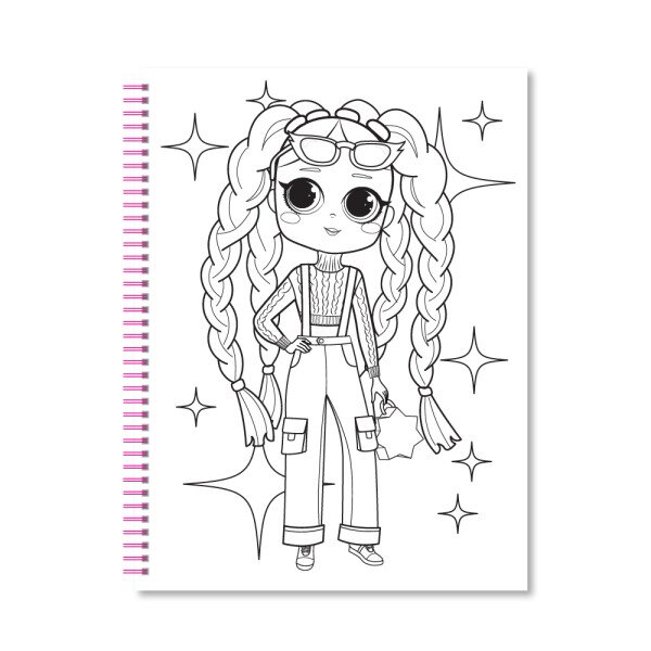 Набор для творчества серия «COLORING FUN» раскраска с карандашами на пружине «Для девочек» Апельсин НТ-39-01 Разноцветный  Фото №1