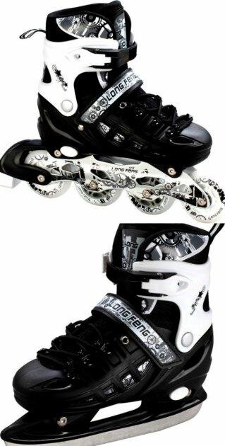 Ролики-коньки Scale Sport 34-37 Черный (2000903106036)  Фото №1