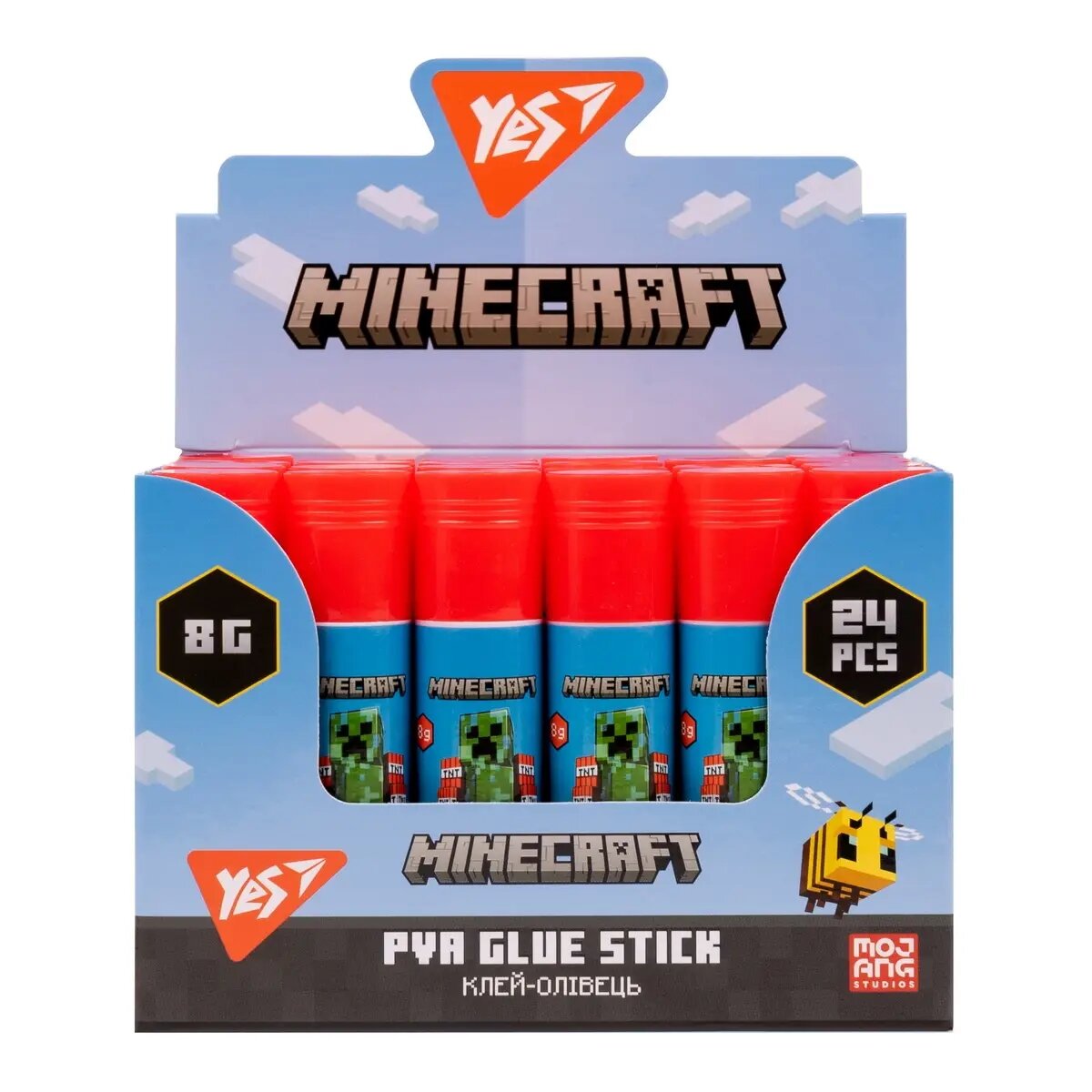 Клей-карандаш «Minecraft» YES 320282 Разноцветный (5056574419750)(SC)  Фото №1