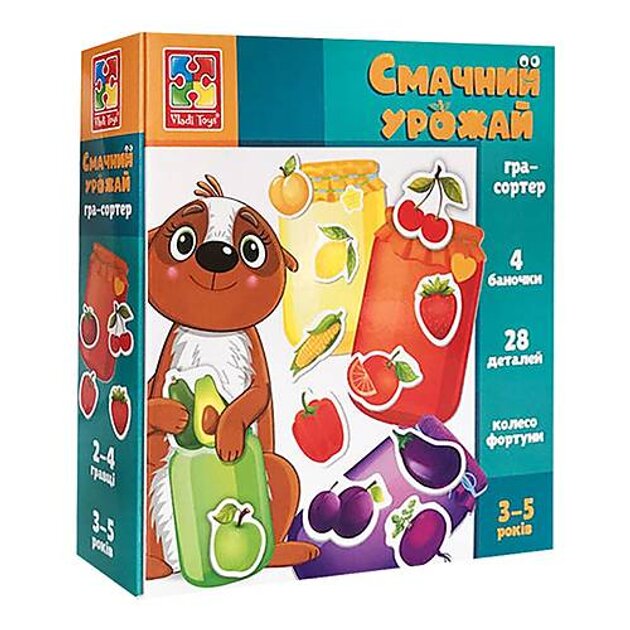 Міні-розвивашка сортер &quot;Смачний урожай&quot; VT1804-41 Різнокольоровий