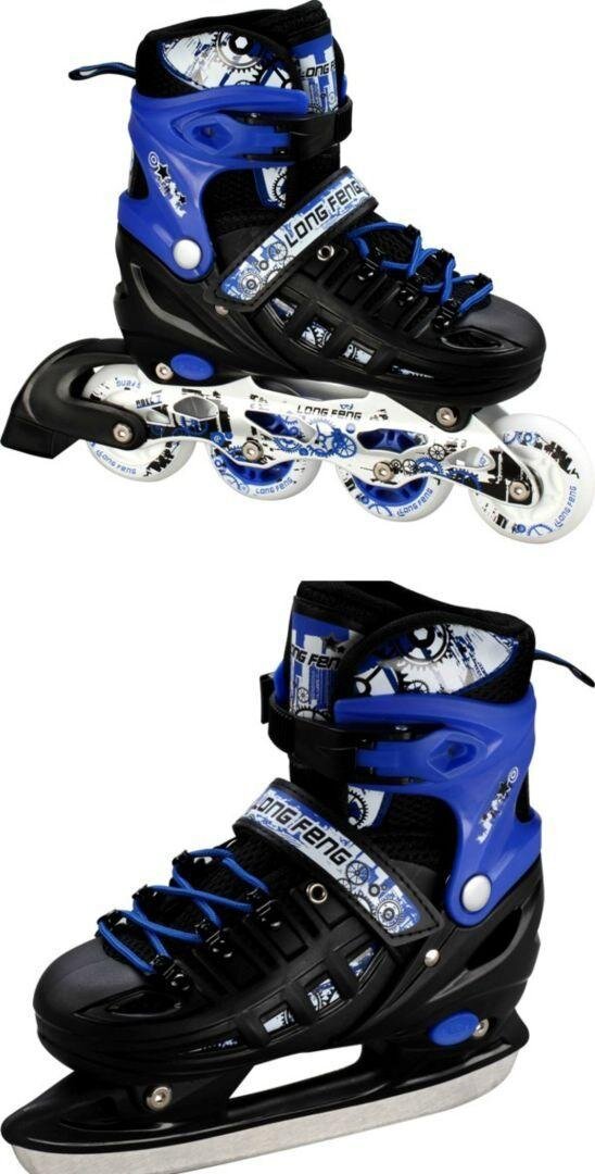 Ролики-ковзани Scale Sport 38-41 Чорно-синій (2000903105985)  Фото №1