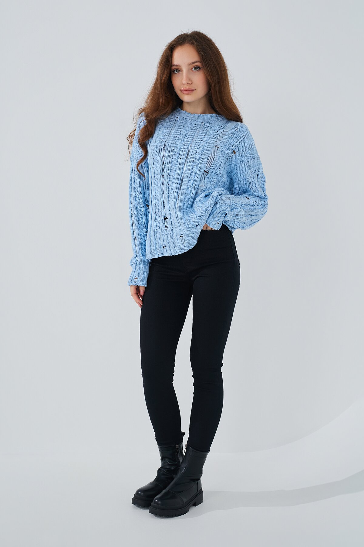 Джинси Slim Fit жіночі On me 2856 baza 32 Чорний (2000989492214D)  Фото №1