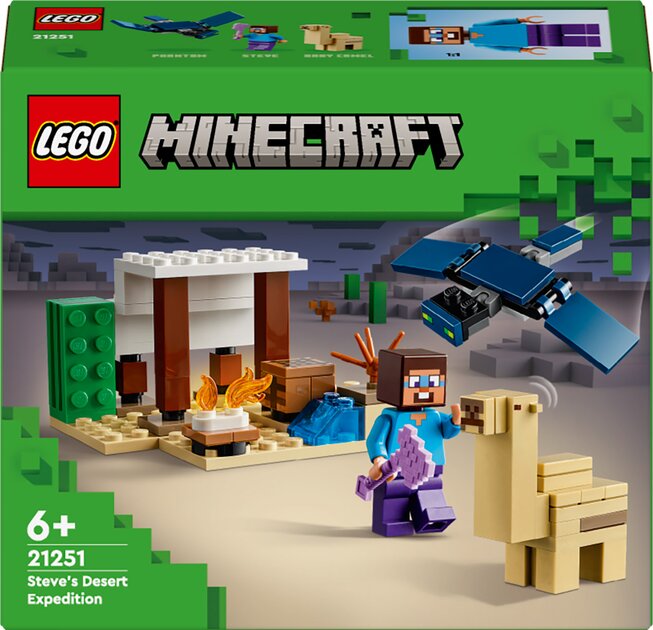 Конструктор LEGO Експедиція Стіва в пустелю 21251 75 деталей Різнокольоровий
