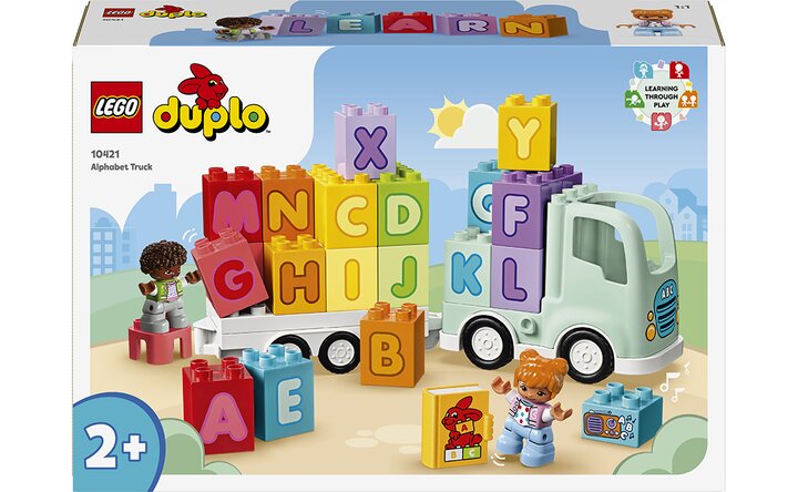 Конструктор LEGO Вантажівка з абеткою 10421 36 деталей Різнокольоровий