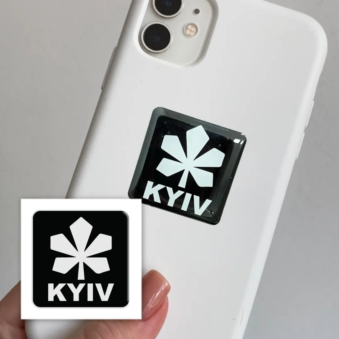 3D стікер KYIV black Tattooshka SX-123 (4829000012013)  Фото №1