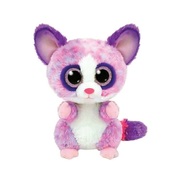 Мягкая игрушка TY Beanie Boos Розовый лемур «BECCA» 36395 15 см Разноцветный