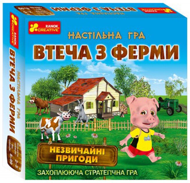 Настільна гра. Втеча з ферми Ranok Creative 19120057У Різнокольоровий