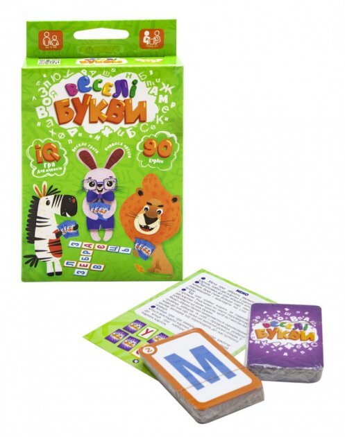 Настільна гра &quot;Веселі букви&quot; Danko Toys G-VB-01U (2000903716129)