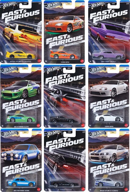 Коллекционная модель машинки «Форсаж» Hot Wheels HNW46 Разноцветный