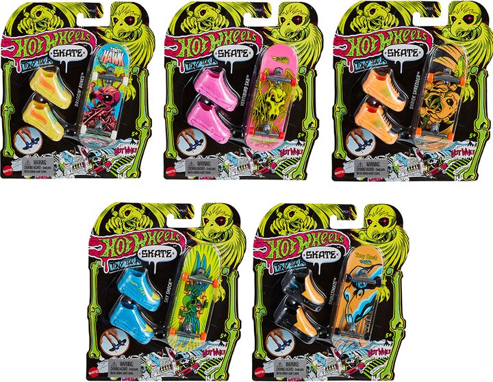 Скейт із взуттям для пальчиків &quot;Неон&quot; серії &quot;Тоні Гок&quot; Hot Wheels HPG21 Різнокольоровий
