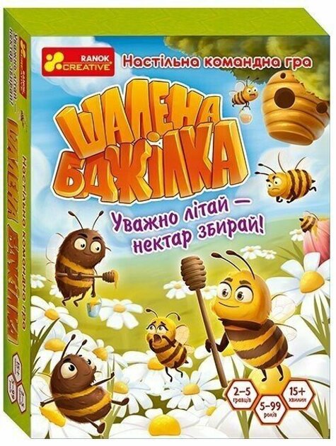 Настільна гра. Шалена бджілка Ranok Creative 10120203У Різнокольоровий
