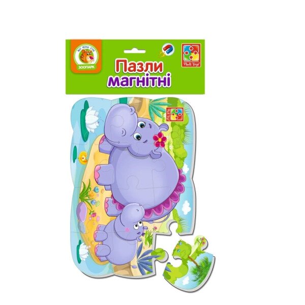 Пазлы магнитные &quot;Бегемотики&quot; Vladi Toys VT3205-76 (4820195057599)