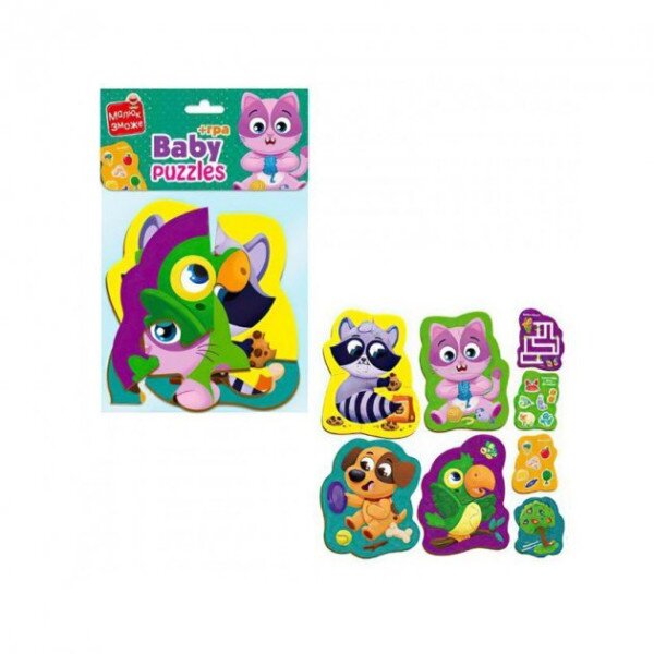 Пазлы макси &quot;Домашние любимцы&quot; Vladi Toys VT1722-21 Разноцветный (4820234764563)