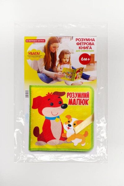 Фетровая книга «Умный малыш» 3969 Разноцветный