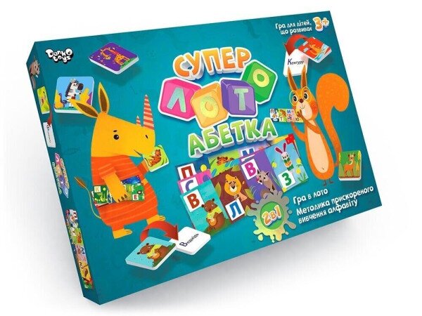 Настільна гра Суперлото Азбука укр Danko toys (СЛА-01U) (2000903604433)