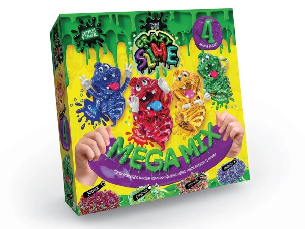 Безпечний освітній набір для проведення дослідів &quot;Crazy Slime 4в1&quot; укр (10) SLM-03-01U,02U (2000902776636)