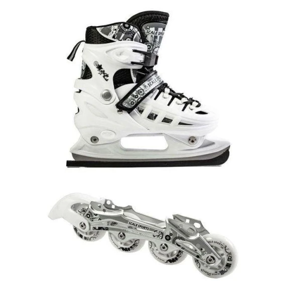 Ролики-коньки Scale Sport 34-37 Белый (2000990328328)