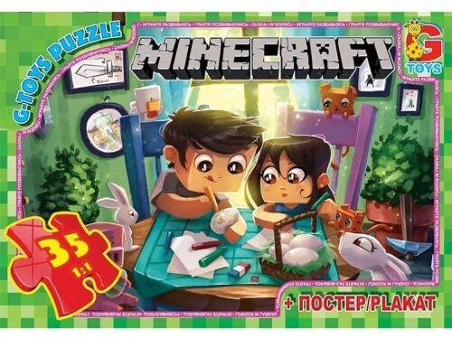 Пазлы ТМ &quot;G-Toys&quot; из серии &quot;Minecraft&quot; (Майнкрафт), 35 элементов G-TOYS MC777 (4824687633919)