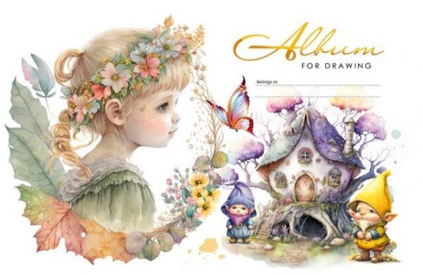 Альбом для рисования ДЕВОЧКА Mandarin 6262-23039 (2000990634252)(SC)