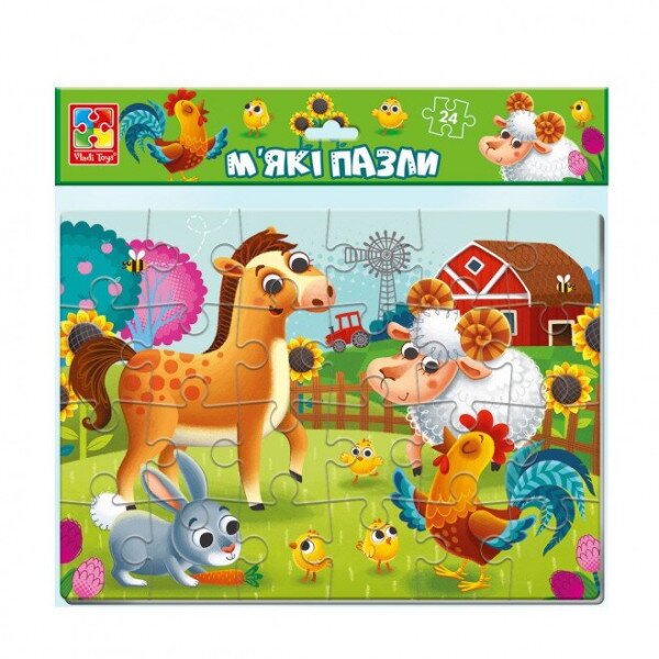 М&#039;які пазли А4 &quot;Ферма&quot; Vladi Toys VT1102-31 (4820234761036)