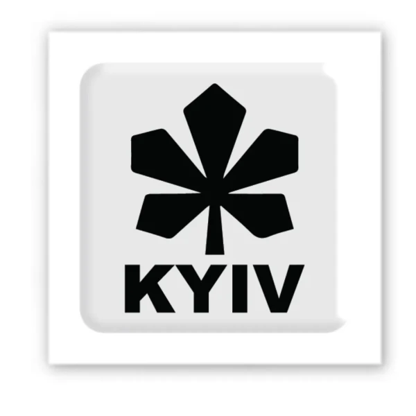 3D стікер KYIV white Tattooshka SX-124 (4829000012020)