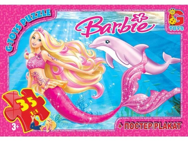 Пазли ТМ &quot;G-Toys&quot; із серії &quot;Barbie&quot;, 35 елементів BA015 (4824687634657)