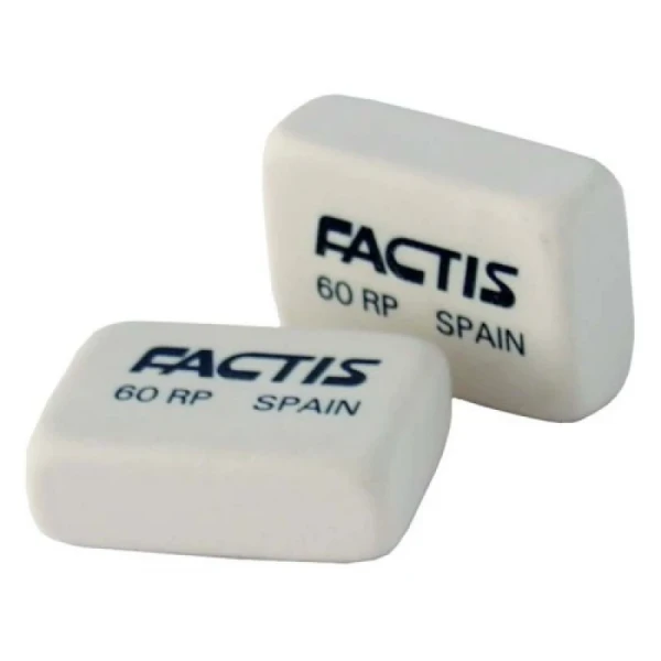 Гумка прямокутна FACTIS 60RCCNF Білий
