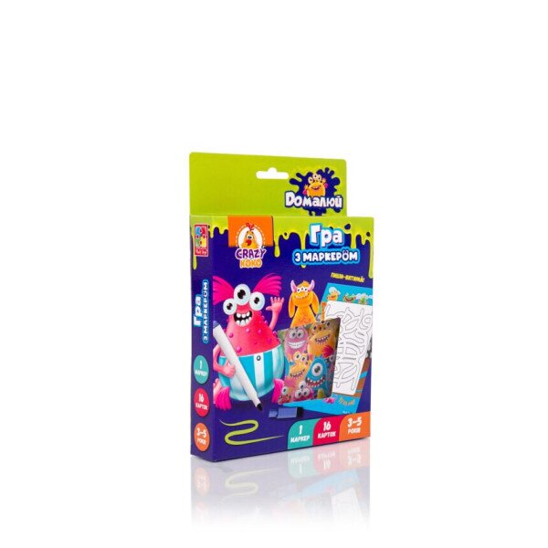 Гра з маркером VLADI TOYS Пиши та витирай Монстрики VT5010-18 (4820234761340)