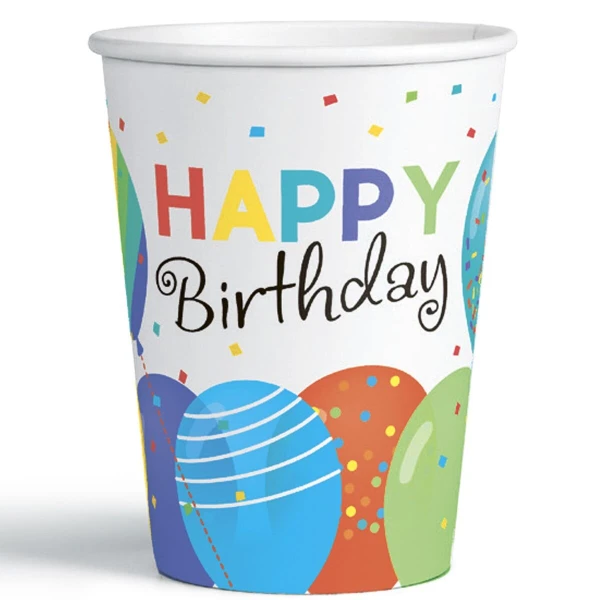 Паперовий стаканчик &quot;Happy Birthday&quot; Party Хата 1502-5770 250 мл 6 шт (2000990660459A)