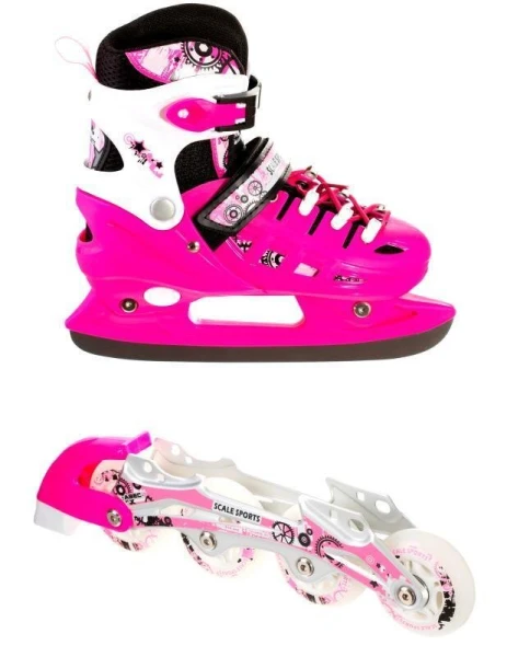Ролики-коньки Scale Sport 38-41 Розовый (2000903105923)