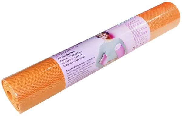 Коврик для фитнеса X-TREME 6990001343289 Оранжевый