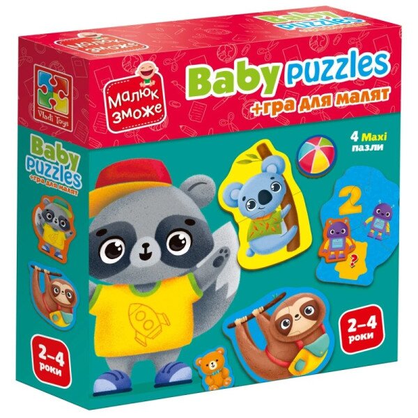 Гра розвиваюча з пазлами &quot;Тварини. Іграшки&quot; Vladi Toys VT1722-27 (4820234765461)