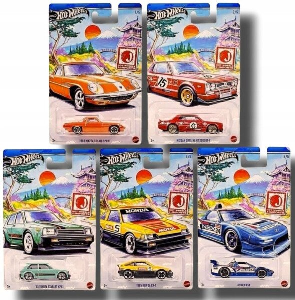 Тематическая машинка «Японские импортные» Hot Wheels HWR57 Разноцветный