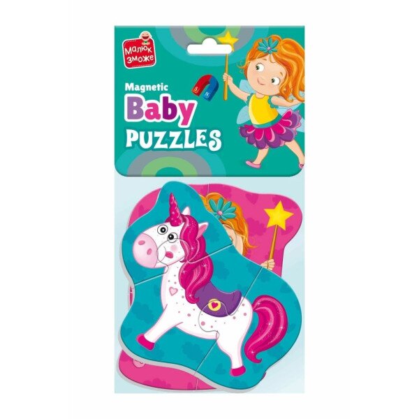 Беби пазлы магнитные &quot;Фея и единорог&quot; Vladi Toys VT3208-30 (4820234764273)